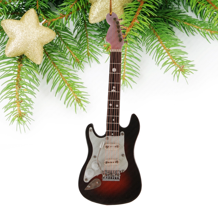 Miniature Black&Red Guitar-TEG2